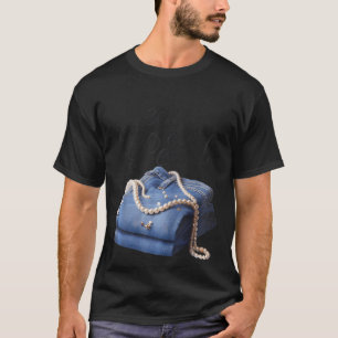 Jeans en parels voor dames 2025 Jean met parels T-shirt