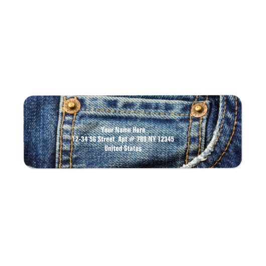 Jeans Etiket (Voorkant)