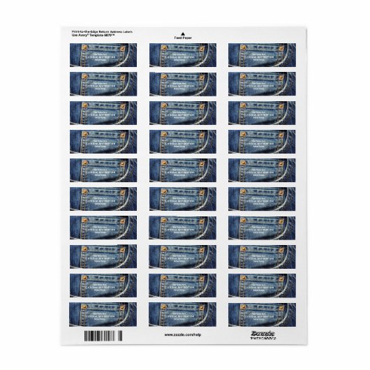 Jeans Etiket (Full Sheet)