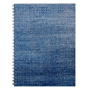 Jeans fabric denim structuur blauw notitieboek