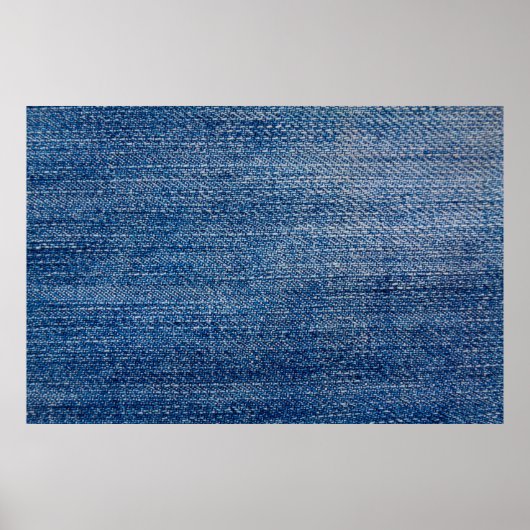 Jeans fabric denim structuur blauw poster (Voorkant)