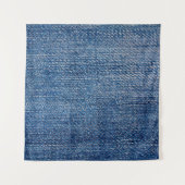 Jeans fabric denim structuur blauw wandkleed (Voorkant)