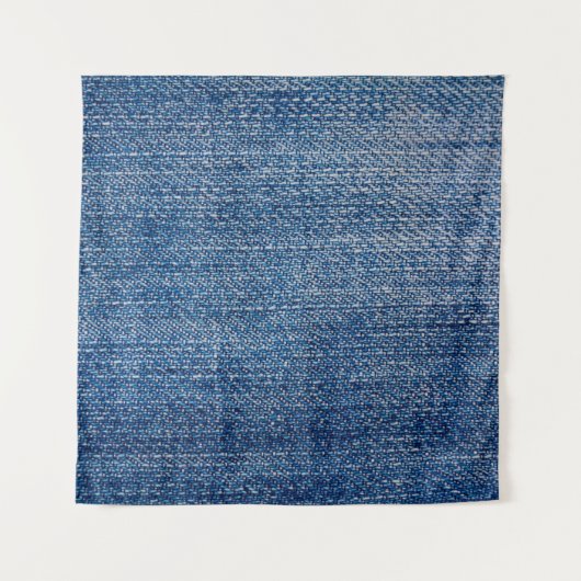 Jeans fabric denim structuur blauw wandkleed (Voorkant)