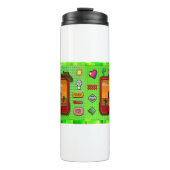 Jeans games pixel art. thermosbeker (Voorkant)