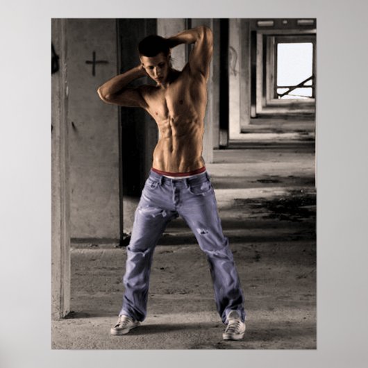 Jeans in Cavern Poster (Voorkant)