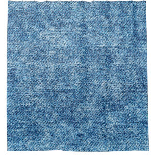 Jeans in zure was blauw. Denim-achtergrond, textuu Douchegordijn