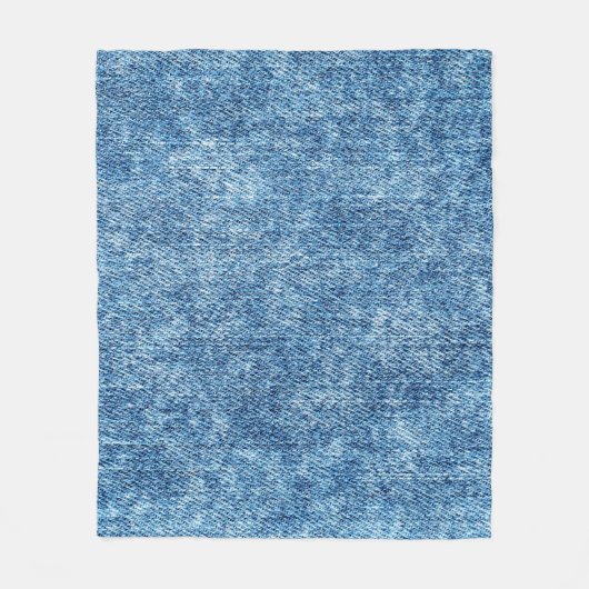 Jeans in zure was blauw. Denim-achtergrond, textuu Fleece Deken (Voorkant)