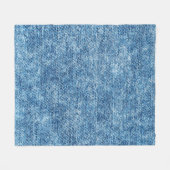 Jeans in zure was blauw. Denim-achtergrond, textuu Fleece Deken (Voorkant (Horizontaal))