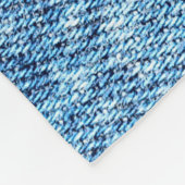 Jeans in zure was blauw. Denim-achtergrond, textuu Fleece Deken (Hoek)
