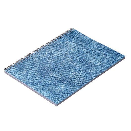 Jeans in zure was blauw. Denim-achtergrond, textuu Notitieboek (Linkerzijde)
