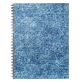 Jeans in zure was blauw. Denim-achtergrond, textuu Notitieboek (Voorkant)