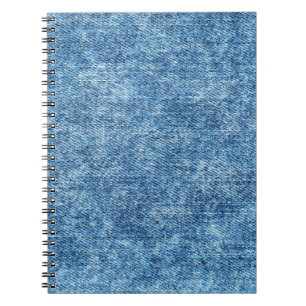 Jeans in zure was blauw. Denim-achtergrond, textuu Notitieboek