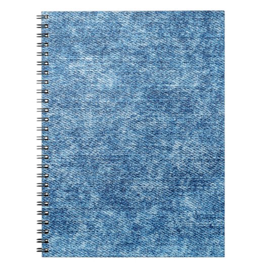 Jeans in zure was blauw. Denim-achtergrond, textuu Notitieboek (Voorkant)