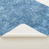 Jeans in zure was blauw. Denim-achtergrond, textuu Sherpa Deken (3/4)