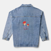 jeans jacket printed image of dolls (Achterkant)