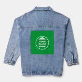Jeans jas - gepersonaliseerd - Afbeelding / tekst  Denim Jacket (Achterkant)