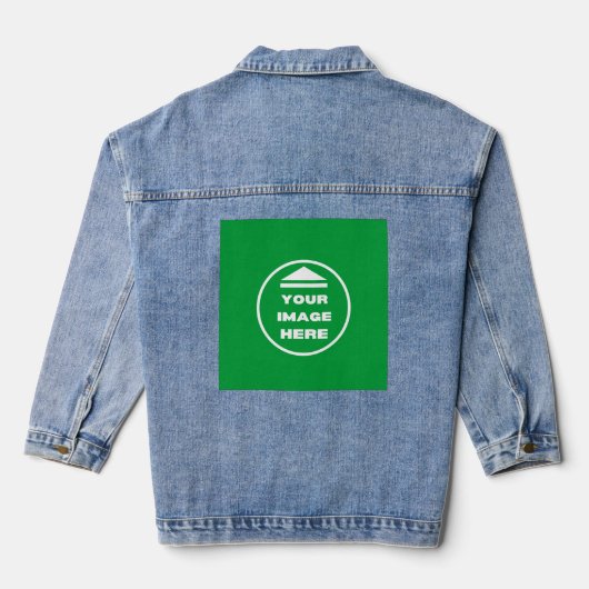 Jeans jas - gepersonaliseerd - Afbeelding / tekst  Denim Jacket (Achterkant)