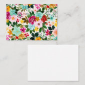 JEAN'S JOY Colorful Floral Note Kaart Notitiekaartje (Voorkant / Achterkant)