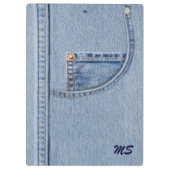 Jeans Klembord met (of zonder) Monogram (Achterkant)