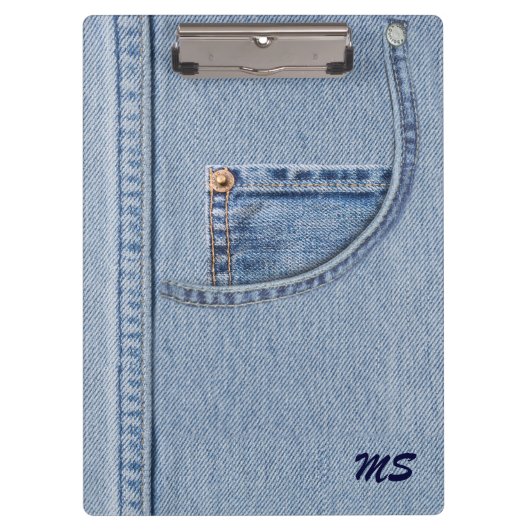 Jeans Klembord met (of zonder) Monogram (Voorkant)