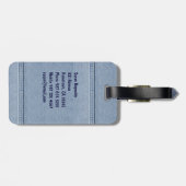 Jeans Label met Monogram Bagagelabel (Achterkant horizontaal)