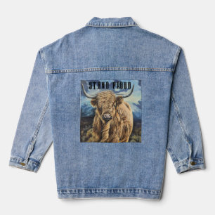 Jeans met Highland Bull Denim Jacket