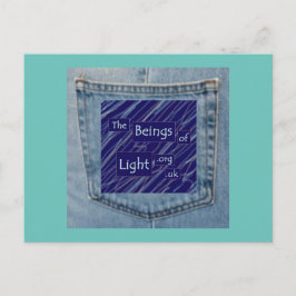 Jeans Pocket Beings of Light Fun Design Briefkaart