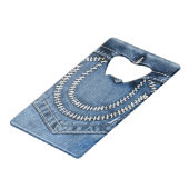 Jeans Pocket Creditkaart Flessenopener (Achterkant Gekanteld)