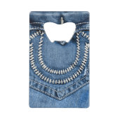 Jeans Pocket Creditkaart Flessenopener (Achterkant)