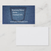 Jeans Pocket Mode Visitekaartje (Voorkant / Achterkant)