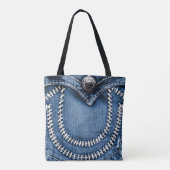 Jeans Pocket Tote Bag (Achterkant)