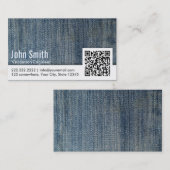 Jeans QR Code Validation Engineer Visitekaartje (Voorkant / Achterkant)