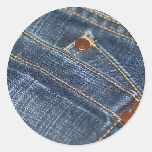 Jeans Ronde Sticker (Voorkant)