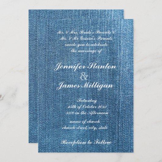 Jeans textuur kaart (Voorkant / Achterkant)