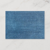 Jeans textuur visitekaartje (Achterkant)