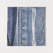 Jeans textuurachtergrond. wandkleed (Voorkant (horizontaal))