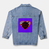 Jeans van Gibney Het museum Zazzle Denim Jacket (Achterkant)