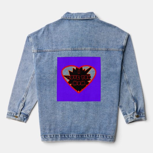 Jeans van Gibney Het museum Zazzle Denim Jacket (Achterkant)