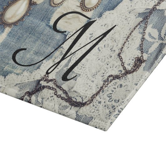 Jeans Victori Monogram Glassnijplank Snijplank (Hoek)