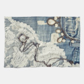  Jeans Victoriaans Kant Keuken Dish Handdoek (Horizontaal)