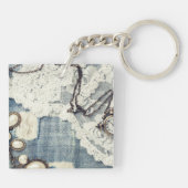  Jeans Victoriaans Lace Pocket Watc Sleutelhanger (Achterkant)