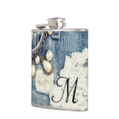  Jeans Victoriaans Monogram Whiskey Flask Heupfles (Links)