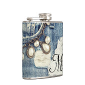  Jeans Victoriaans Monogram Whiskey Flask Heupfles (Rechts)
