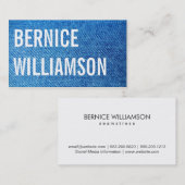 Jeans Visitekaartje (Voorkant / Achterkant)