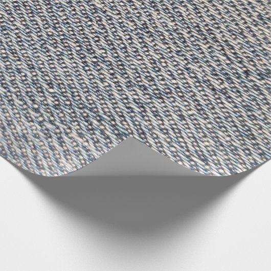 Jeans weefsel cadeaupapier (Hoek)