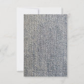 Jeans weefsel RSVP kaartje (Achterkant)