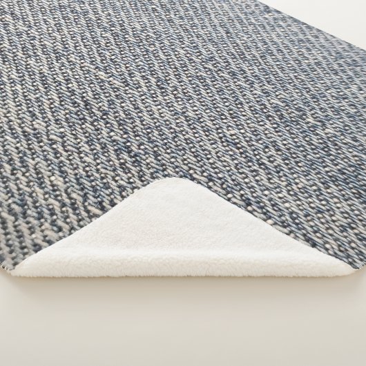 Jeans weefsel sherpa deken (3/4)