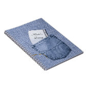 Jeans zakje Notitieblok Diary Notitieboek (Rechterzijde)