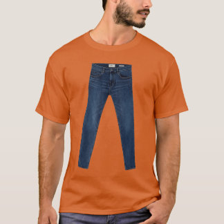 Jeansee Pair of Blue Denim Jeans Quirky Funny Yes  T-shirt