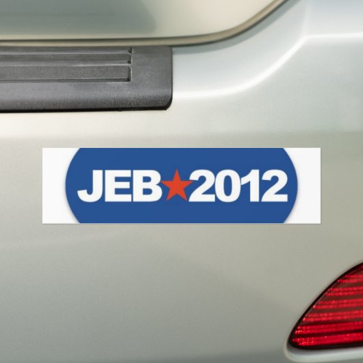 jeb 2012 bumpersticker (Op auto)